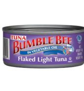 Bumble Bee Flaked Light Tuna in Veg Oil 5oz