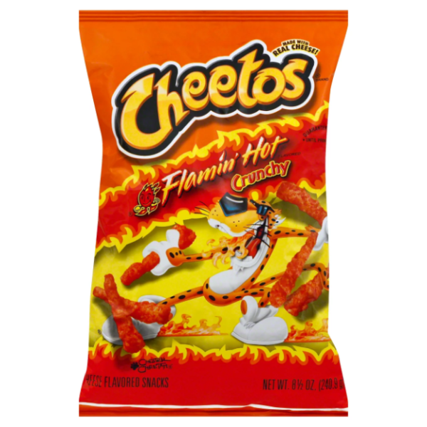 Fritolay Cheetos Crunch Fiery Hot 8 oz