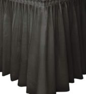 Unique Plastic Table Skirt Black 14ft
