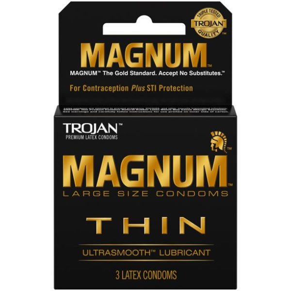 Trojan Condom Magnum Thin 3ct