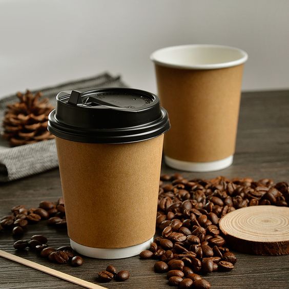 Coffee shop paper shop cups