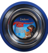 INDIPETS SILVER BLUE BOWL