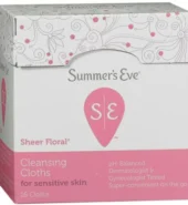 Summers Eve Sheer Floral Cloths 16 Ct