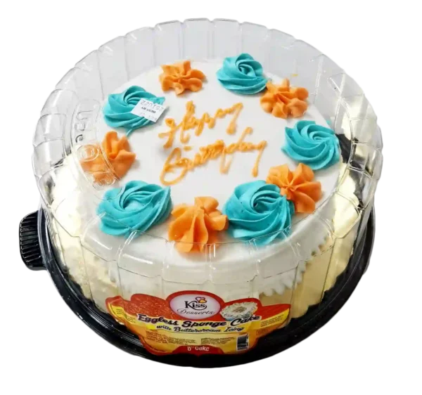 Kiss Sponge Cake With Buttercream Icing 8"