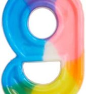 Unique Rainbow Candle # 9 1 Ct