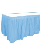 Unique Plastic Table Skirt Powder Blue 14ft