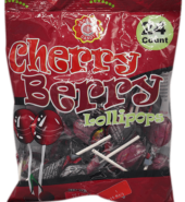 Pereiras Candy Cherry Berry Lollipop 24ct