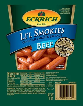 Eckrick Lil Smokies Cocktail Sausage P.t.b Massy Stores Guyana