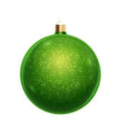 Christmas Ornamental Green Balls 12ct