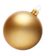 Christmas Ornamental Gold Balls