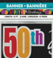 UNIQUE BANNER HAPPY 50 TH BIRTHDAY