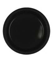 AMSCAN PLATES 10 1/4″ JET BLACK