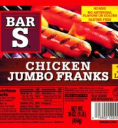 BAR S JUMBO CHICKEN FRANKS 16oz