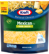 Kraft Shredded Mexican Four Cheese 24oz