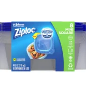 ZIPLOC CONTAINER EXTRA SMALL SQUARE 8CT