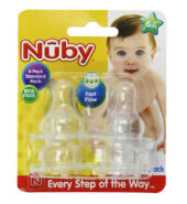 NUBY 4PK NIPPLE