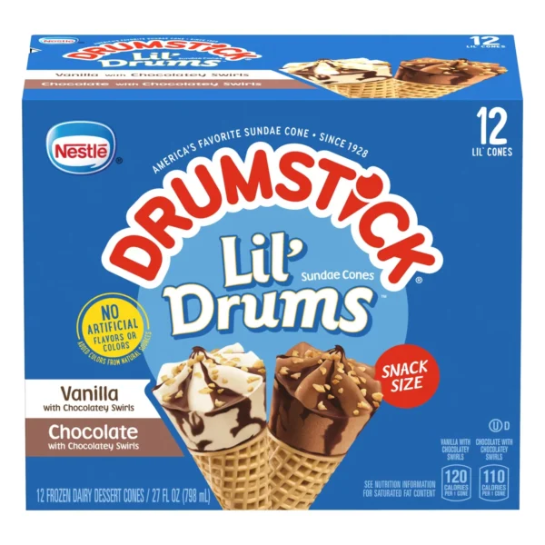 Nestle Drumstick Lil Drums Van & Choc 2.25oz 12ct