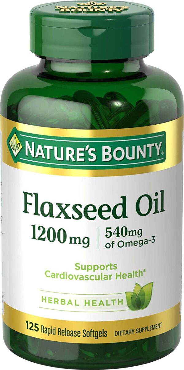 Nature's Bounty Flaxseed Oil 1200mg 125ct