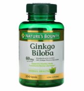 NATURES BOUNTY GINKGO BILOBA 60 MG 200CT