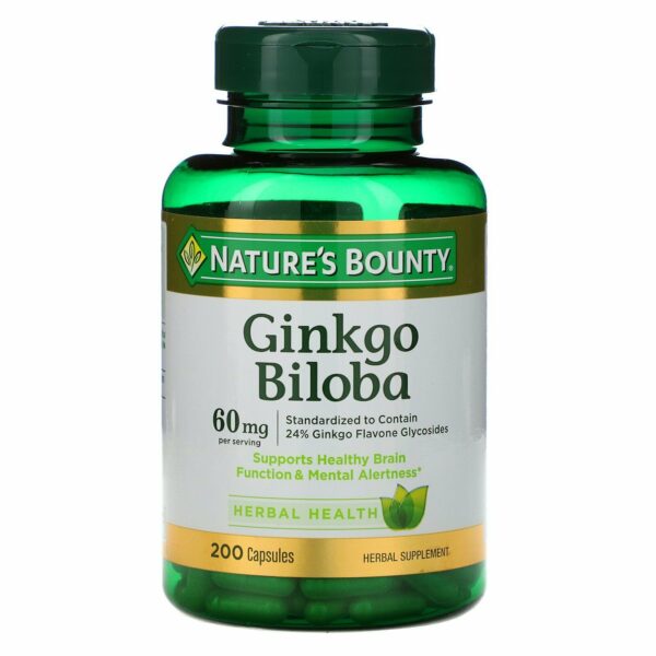 NATURES BOUNTY GINKGO BILOBA 60 MG 200CT