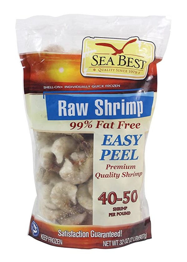 Sea Best 40 50 Raw Ez Peel Shrimp 2LB