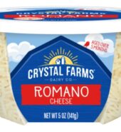 Crystal Farms Romano Cheese Shredded Tub 5oz