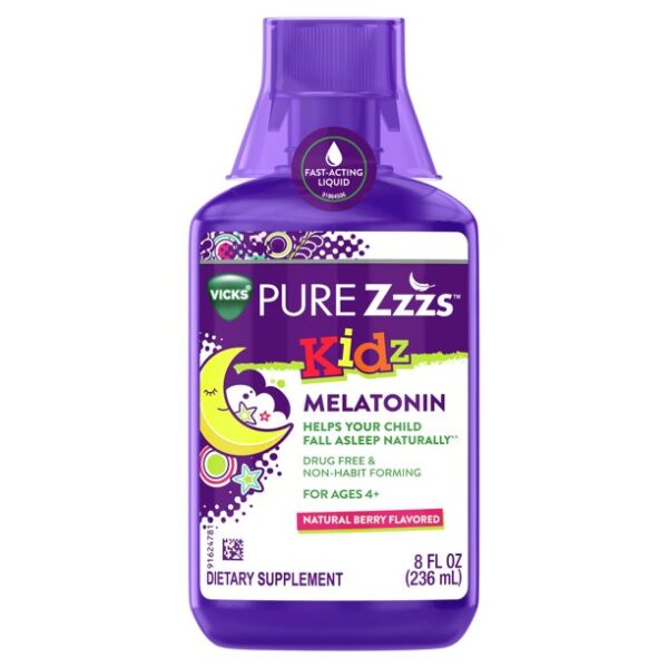 VICKS PURE ZZZS KIDS MELATONIN LIQUID 8OZ