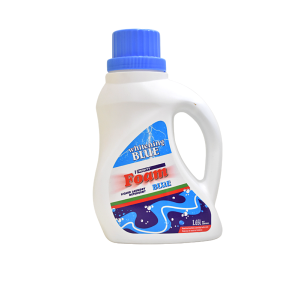 MIGHTY FOAM WHITENING BLUE LIQUID LAUNDRY DETERGENT