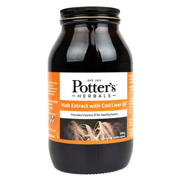 Potter's Malt Extract W/Cod Liver Oil 650g