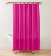 TOSKANA SOLID SHOWER CURTAIN PINK