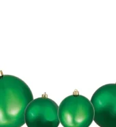 CHRISTMAS ORNAMENTAL GREEN BALLS