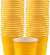 AMSCAN COCKTAIL 16 OZ PLASTIC CUPS YELLOW