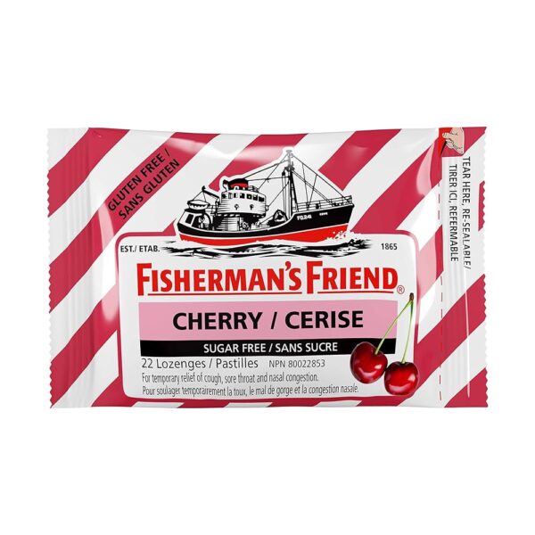 FISHERMANS FRIEND CHERRY SUG. FREE
