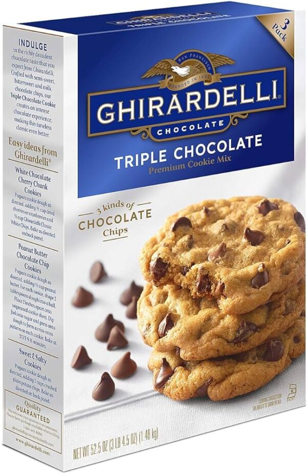 GHIRARDELLI TRIPLE CHOCOLATE COOKIES MIX
