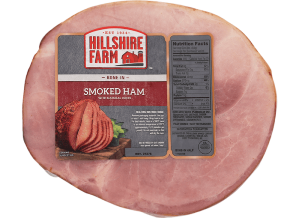 Hillshire Bone In Smoked Half Ham Nat Juice