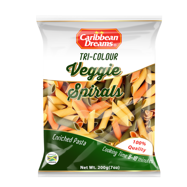 Caribbean Dreams Tri-Colour Vegi Spiral