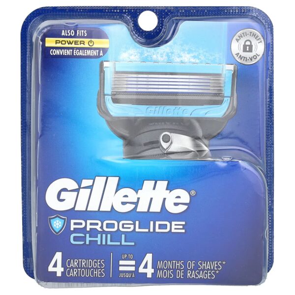Gillette Proglide Chill Razor 4 Cartridges