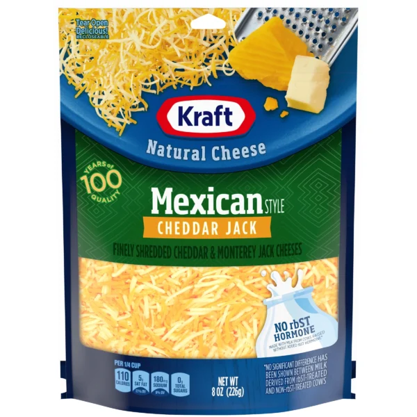 Kraft Shredded Mexican Cheddar Jack