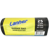 Lanher Garbage Bags Black Med